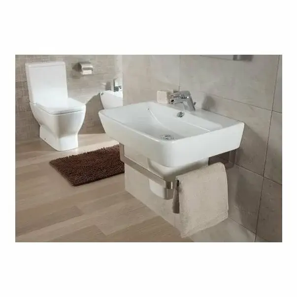 Lavoar pe blat Gala Emma Square dreptunghiular alb lucios 60 cm [2]
