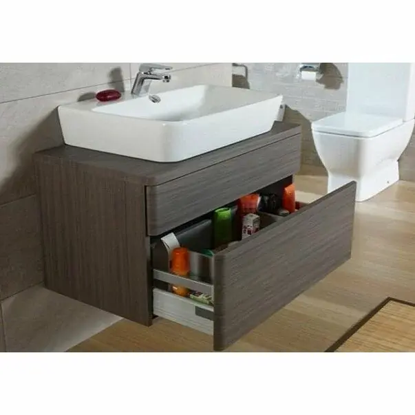 Lavoar pe blat Gala Emma Square dreptunghiular alb lucios 65 cm [1]