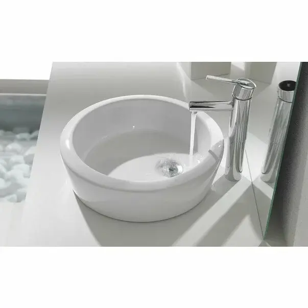 Lavoar pe blat Gala Eos rotund alb lucios 40 cm [3]