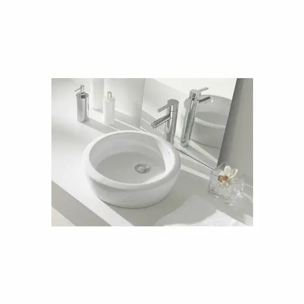 Lavoar pe blat Gala Eos rotund alb lucios 40 cm [2]
