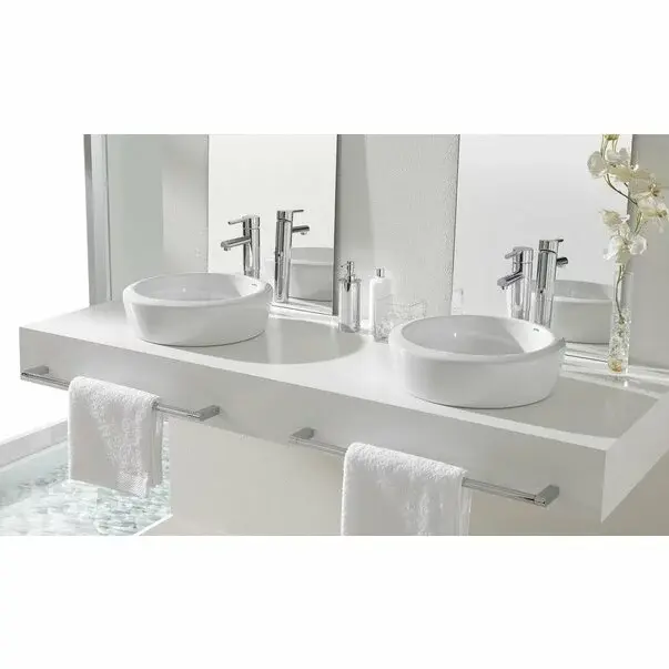 Lavoar pe blat Gala Eos rotund alb lucios 40 cm [4]