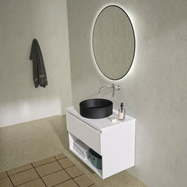 Lavoar pe blat Gala Hera finisaj negru mat 38 cm forma rotunda [4]