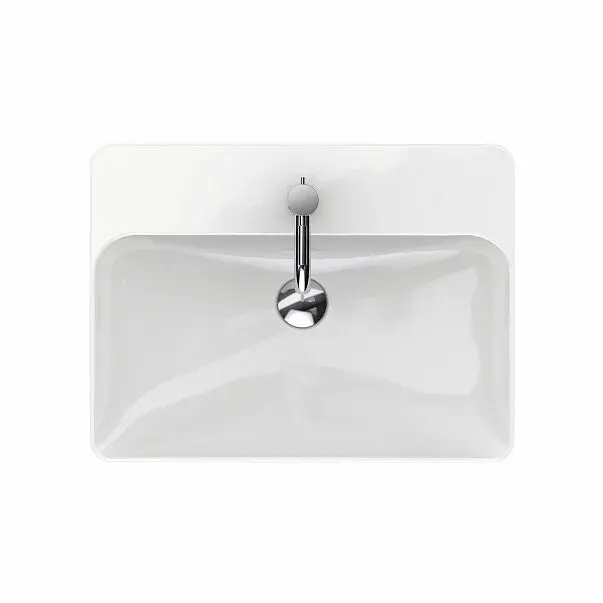 Lavoar pe blat Geberit Variform dreptunghiular cu preaplin 60x45 cm [2]