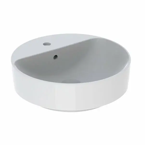 Lavoar pe blat Geberit Variform rotund cu preaplin 45 cm [1]