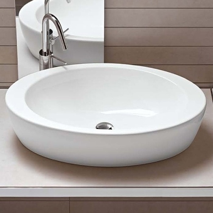 Lavoar pe blat Hatria, Nido, 75 cm, oval, alb [3]