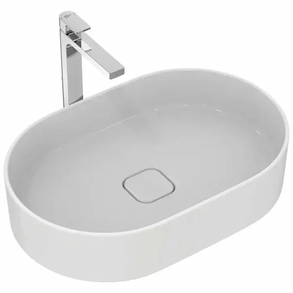 Lavoar pe blat Ideal Standard Strada II oval 60x40 cm fara preaplin [1]