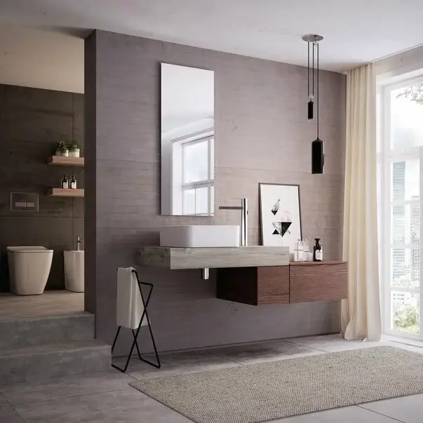 Lavoar pe blat Ideal Standard Strada II patrat 40x40 cm fara preaplin [2]