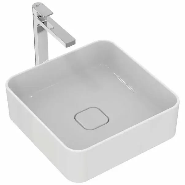 Lavoar pe blat Ideal Standard Strada II patrat 40x40 cm fara preaplin [1]