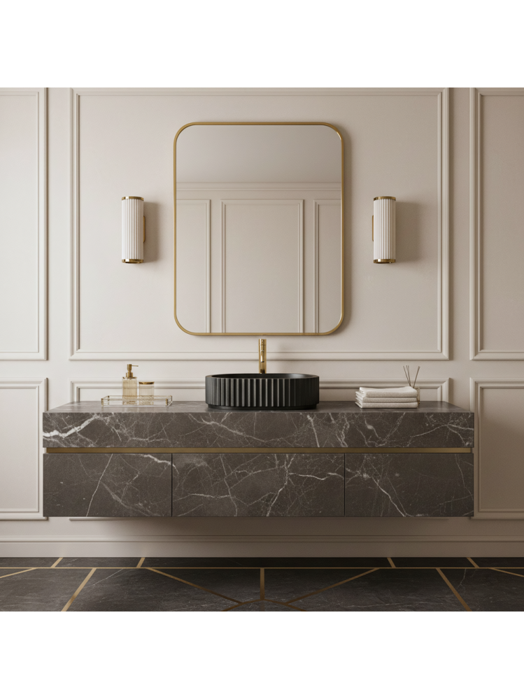 Lavoar pe blat Margaret negru [6]