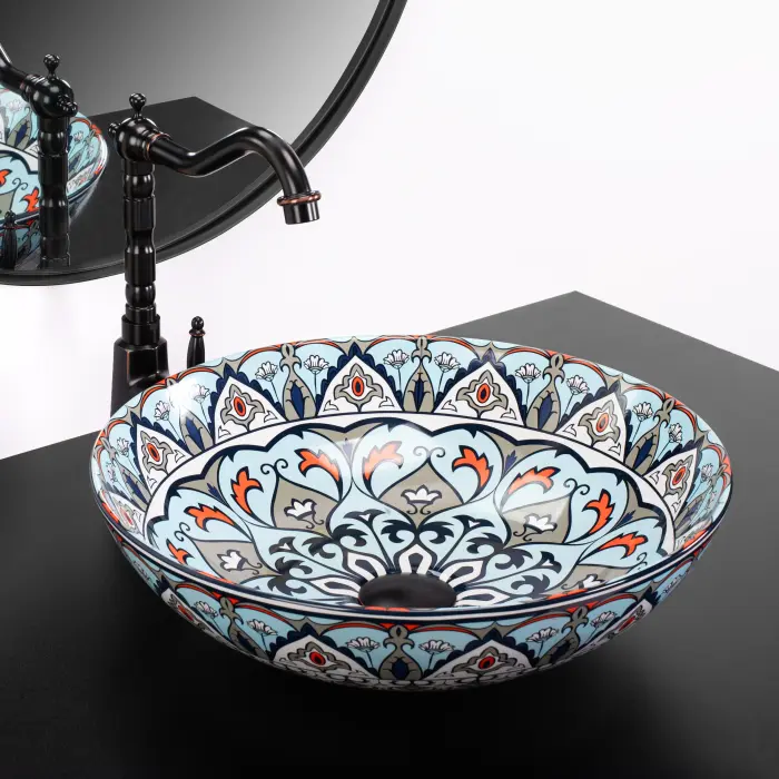 Lavoar pe blat Mexico Multicolor cu model, Rea [2]