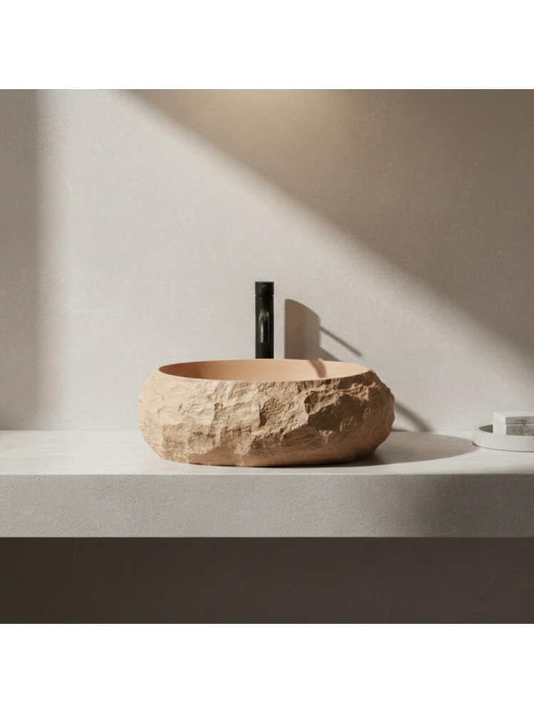 Lavoar pe blat Mika Light  Terracotta [6]