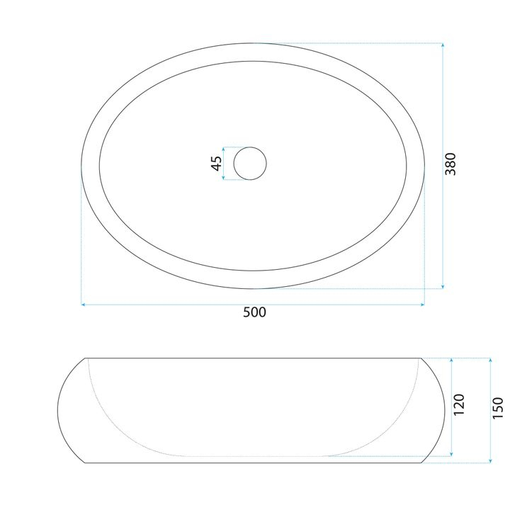 Lavoar pe blat Mika negru [8]