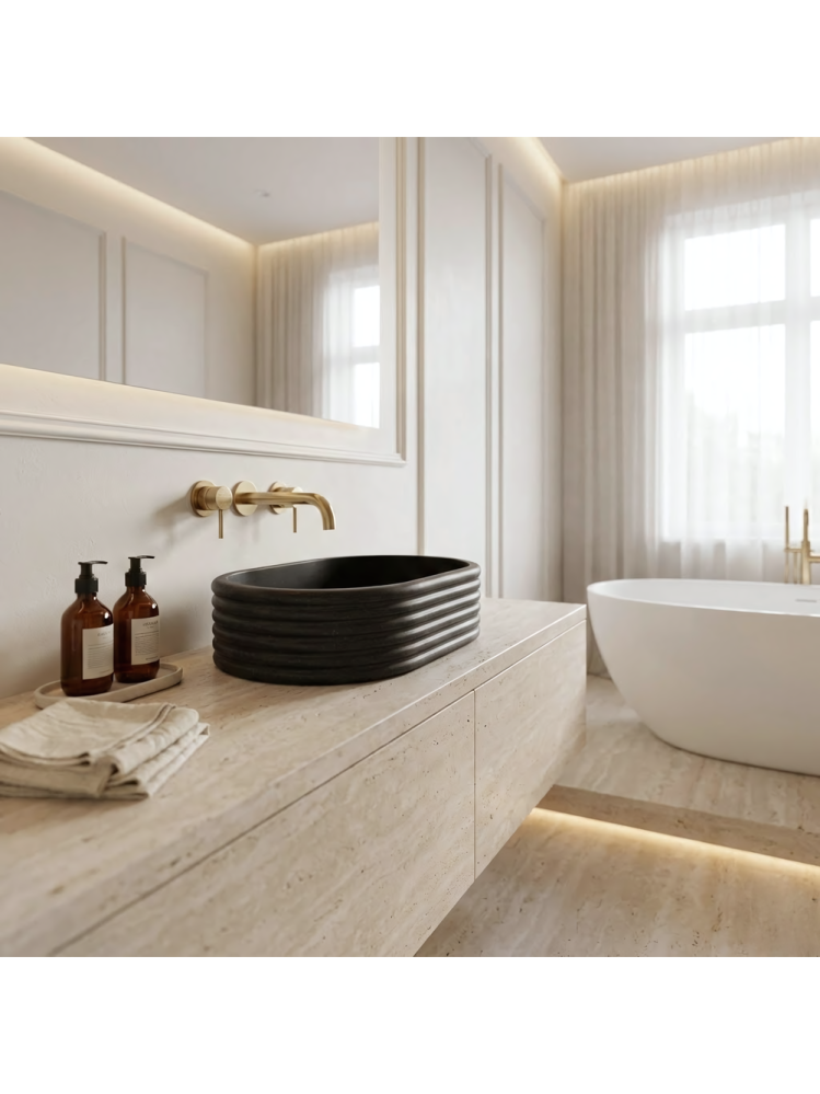 Lavoar pe blat Nicoletta negru [7]