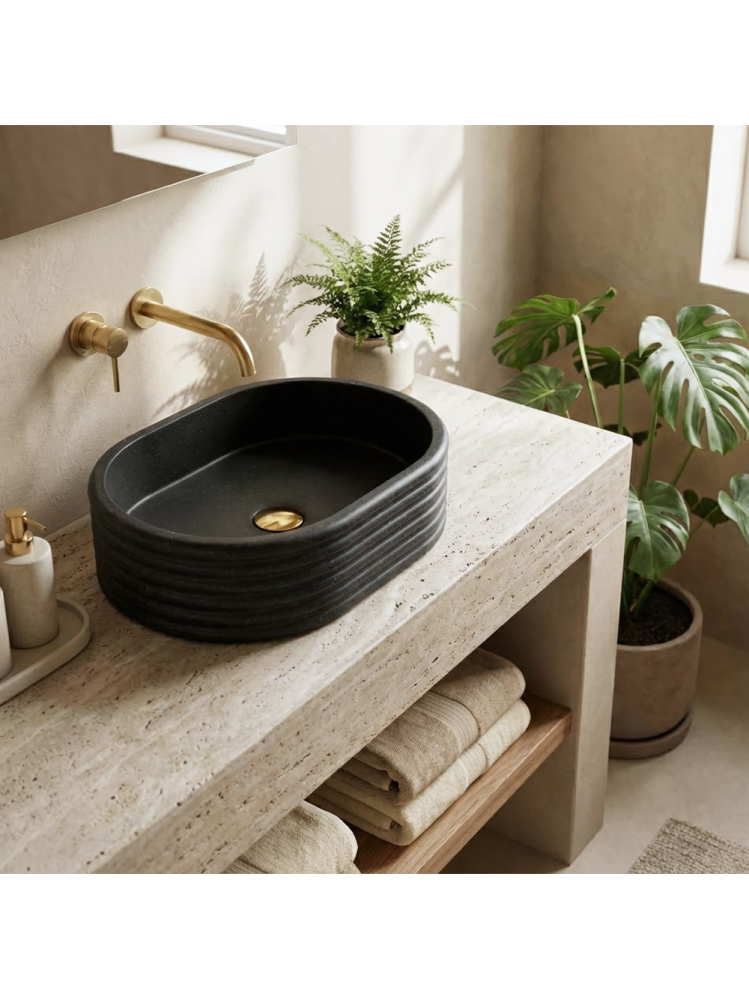 Lavoar pe blat Nicoletta negru [3]