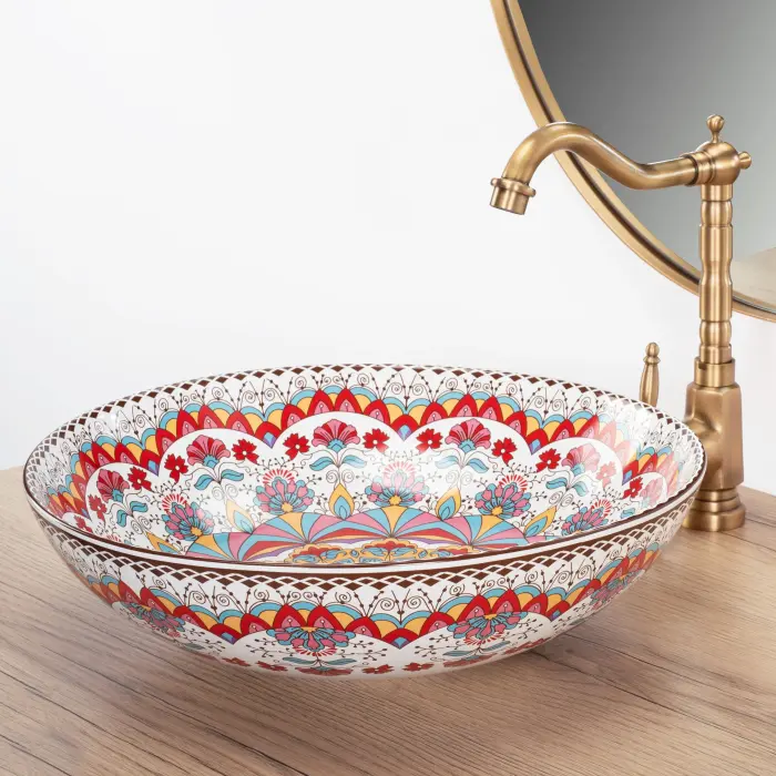 Lavoar pe blat Peru Multicolor cu model, Rea [5]