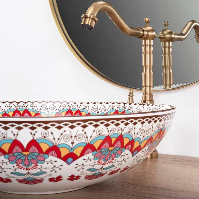 Lavoar pe blat Peru Multicolor cu model, Rea [6]