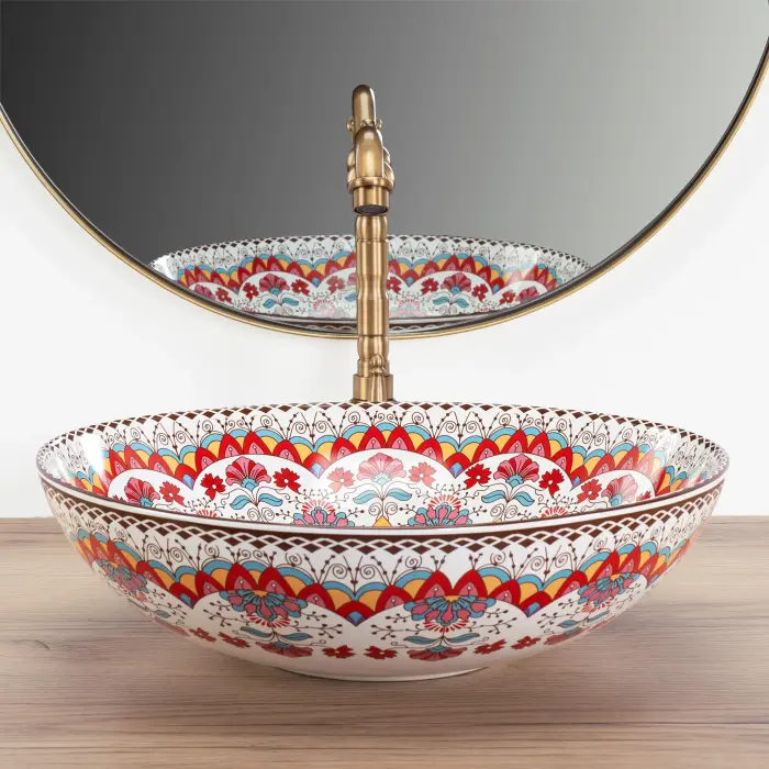 Lavoar pe blat Peru Multicolor cu model, Rea [3]