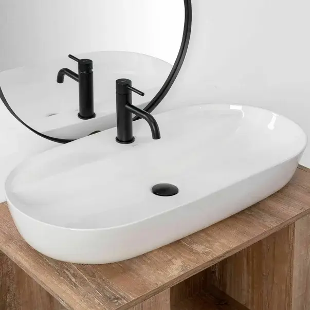 Lavoar pe blat Rea Aura 81 cm alb [2]