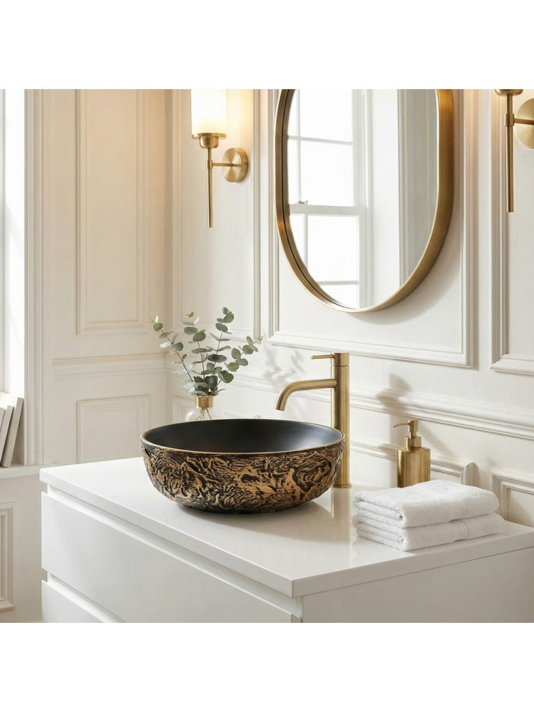 Lavoar pe blat Rea Babilon negru/auriu [6]