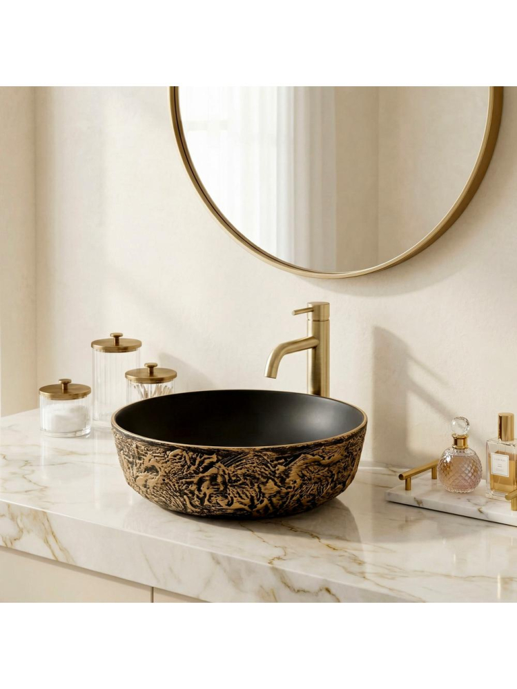 Lavoar pe blat Rea Babilon negru/auriu [8]