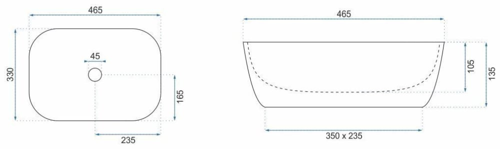 Lavoar pe blat Rea Belinda cupru periat / negru mat [5]