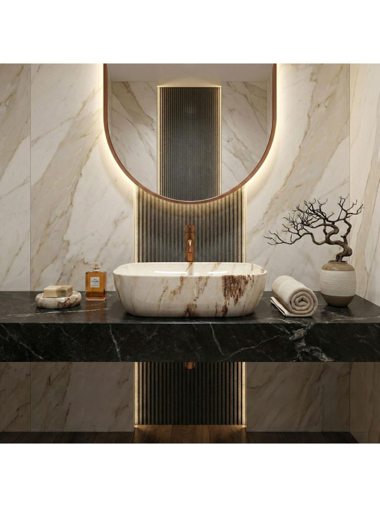 Lavoar pe blat Rea Belinda Marrone Shiny [3]