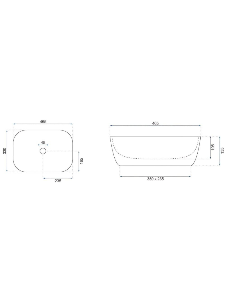 Lavoar pe blat Rea Belinda Marrone Shiny [9]