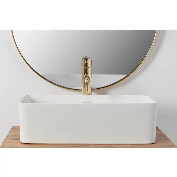Lavoar pe blat Rea Berta 48 cm alb lucios [5]