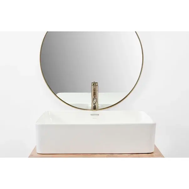 Lavoar pe blat Rea Berta 55 cm alb lucios [6]