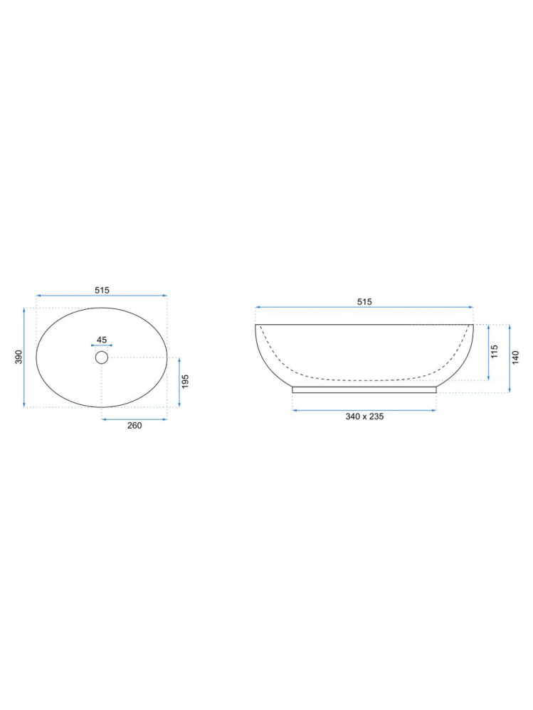 Lavoar pe blat Rea Carola Ombre [8]