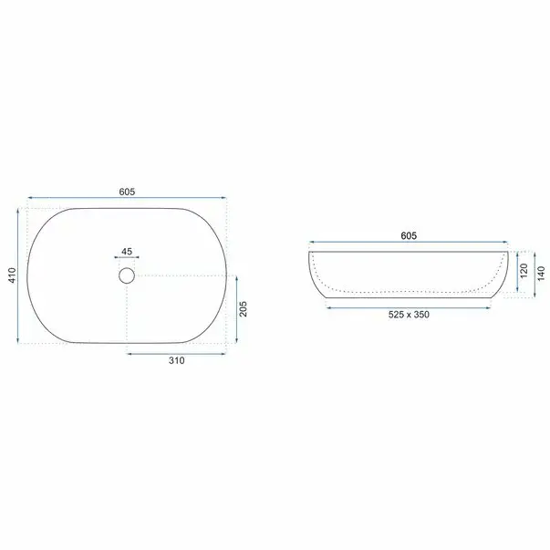 Lavoar pe blat Rea Cleo 61 cm [5]