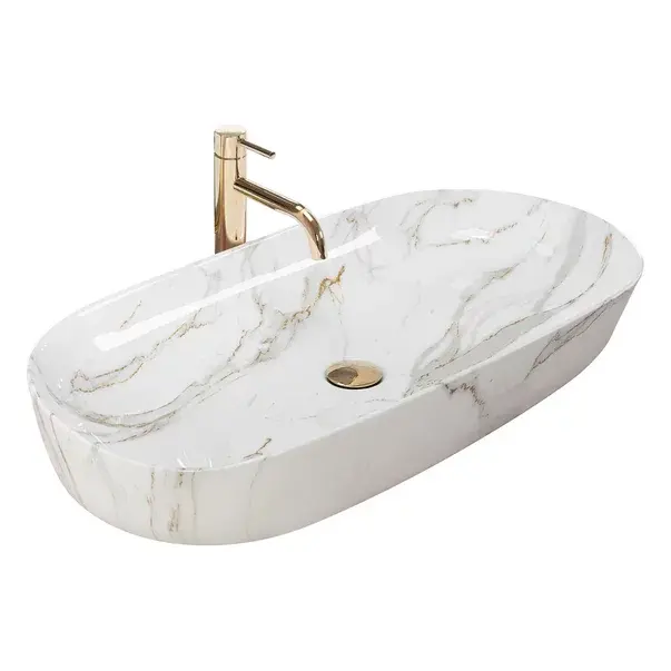 Lavoar pe blat Rea Cleo 81 cm alb [1]