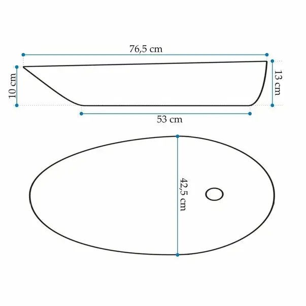 Lavoar pe blat Rea Greta 76,5 cm [7]