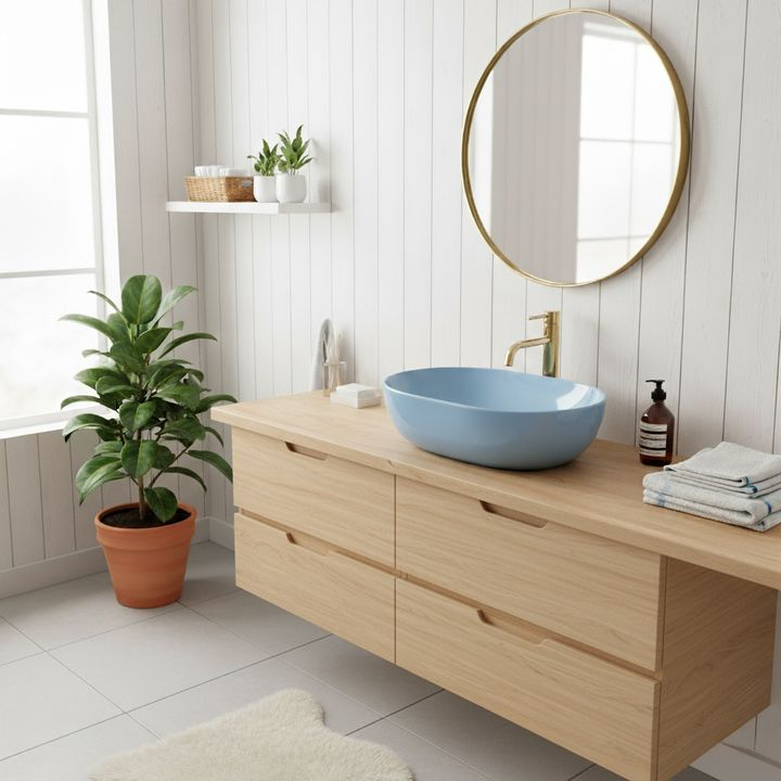 Lavoar pe blat Rea LISA L.BLUE SHINY [4]