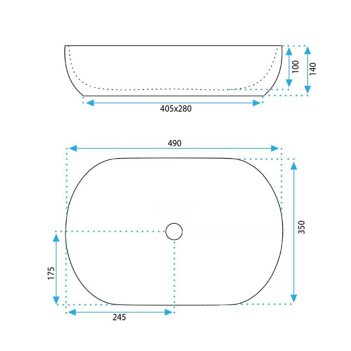 Lavoar pe blat Rea LISA SHINY ecru [5]