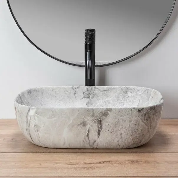 Lavoar pe blat Rea Livia Stone 46,5 cm [3]