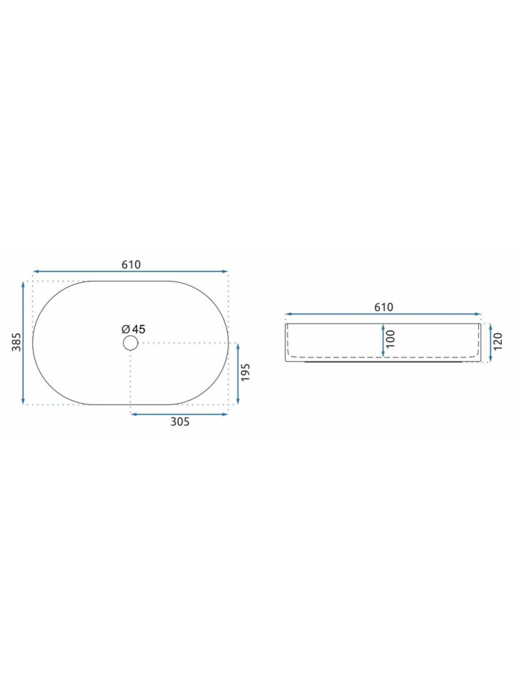Lavoar pe blat Rea Nadia 60 Sandy [8]