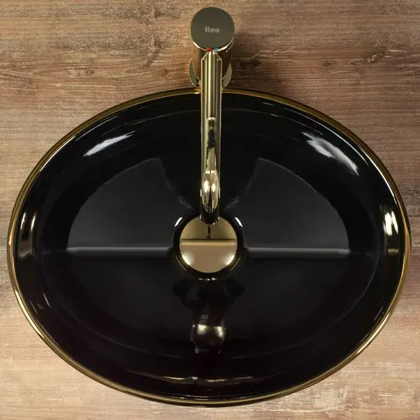 Lavoar pe blat Rea Sofia 41 cm negru - auriu [6]