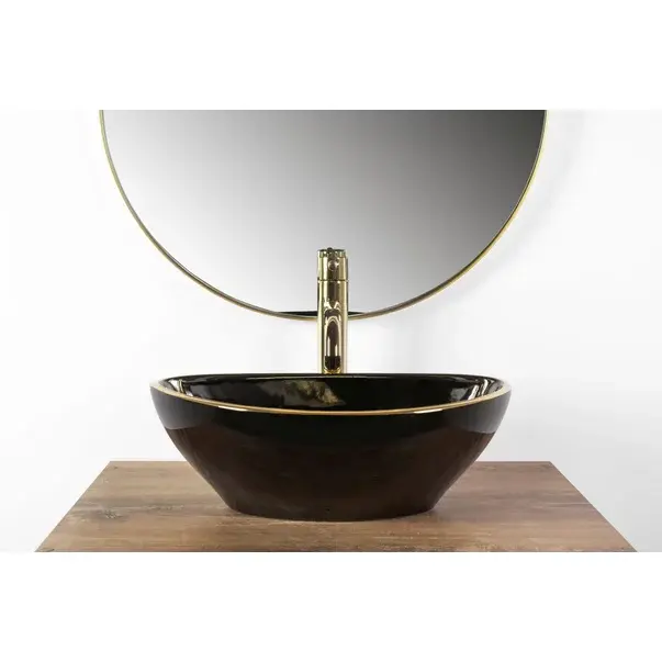 Lavoar pe blat Rea Sofia 41 cm negru - auriu [3]