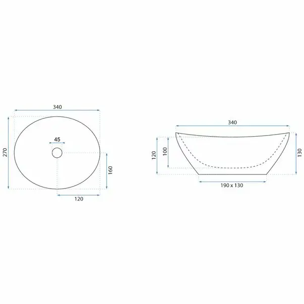 Lavoar pe blat Rea Sofia Mini 34 cm [7]