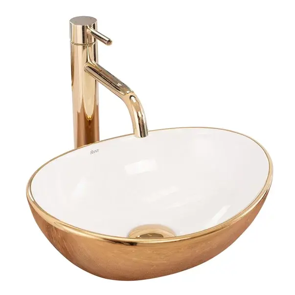 Lavoar pe blat Rea Sofia Mini alb-auriu 34 cm [1]