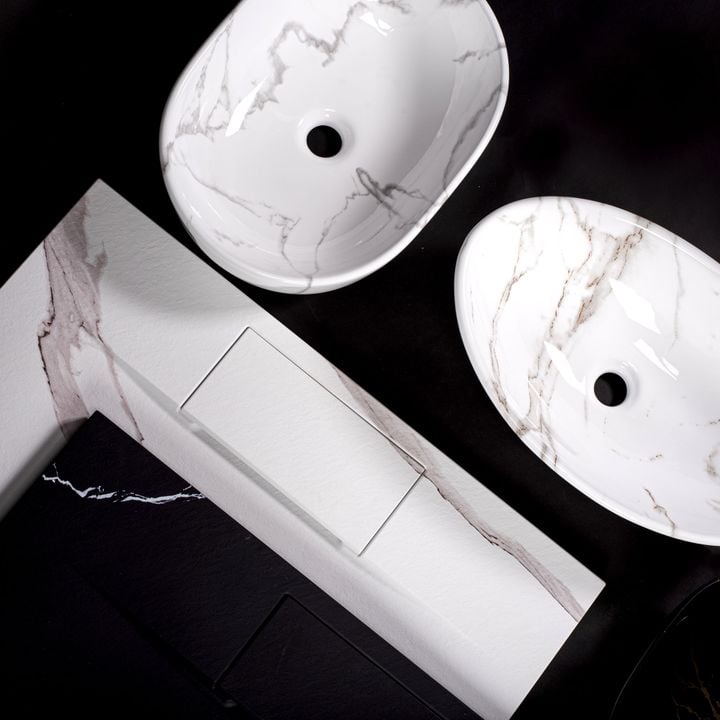 Lavoar pe blat Rea Sofia Nature Marble [6]