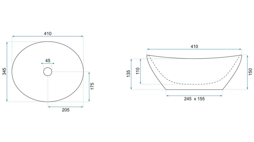 Lavoar pe blat Rea Sofia Nature Marble [8]