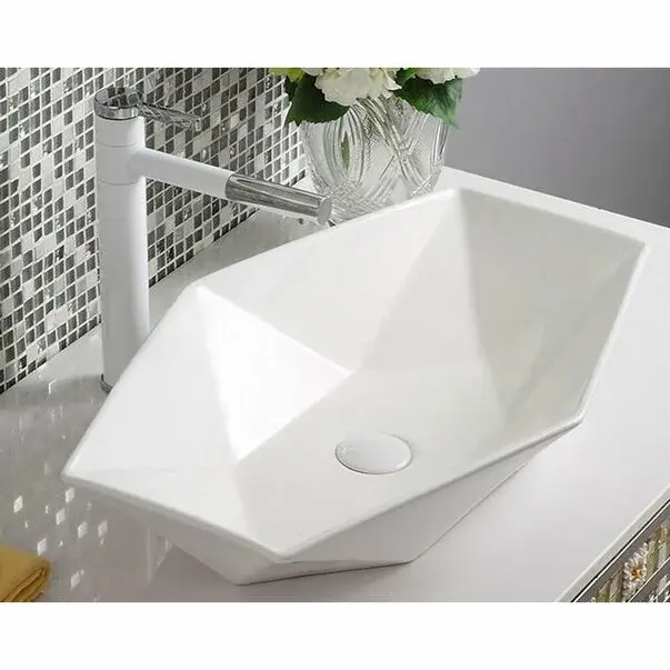Lavoar pe blat Rea Vegas White 57 cm [4]