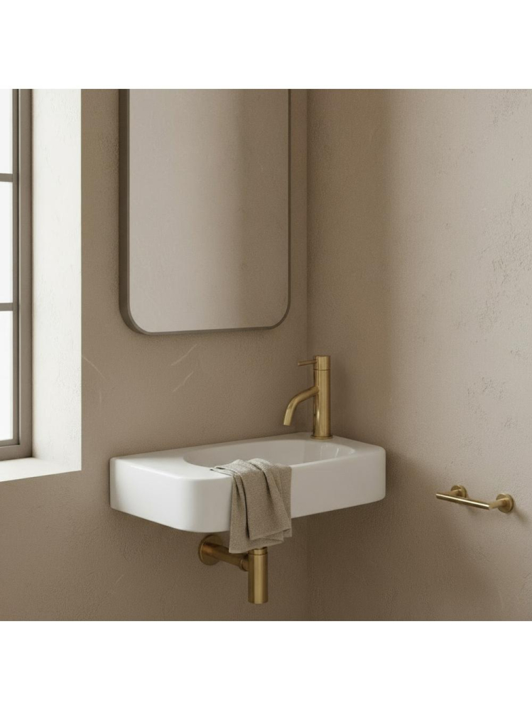 Lavoar pe blat / suspendat REA Odetta alb [4]