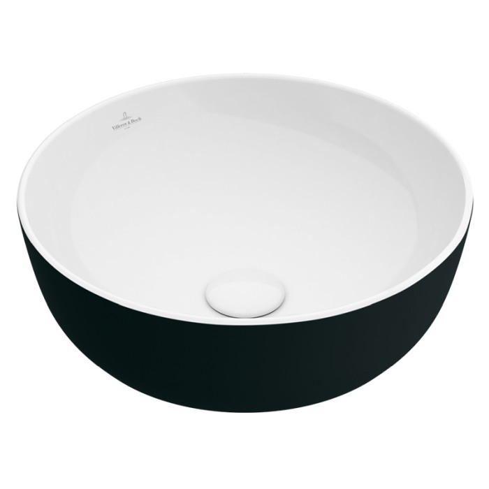 Lavoar pe blat, Villeroy & Boch, Artis, rotund, 43 cm, coal black [1]