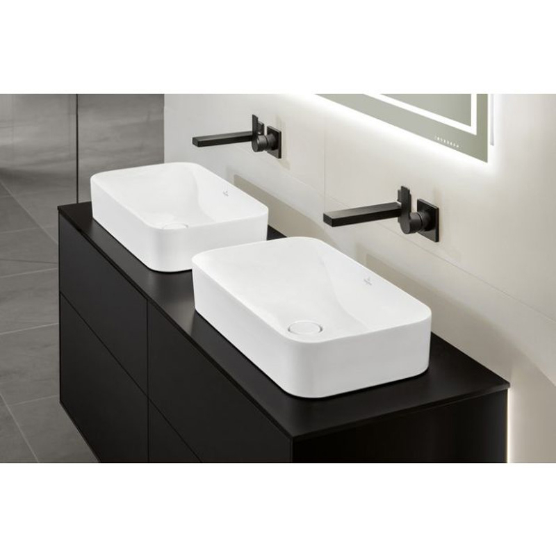 Lavoar pe blat Villeroy&Boch, Finion Ceramic Plus 60 cm, alb alpin [3]