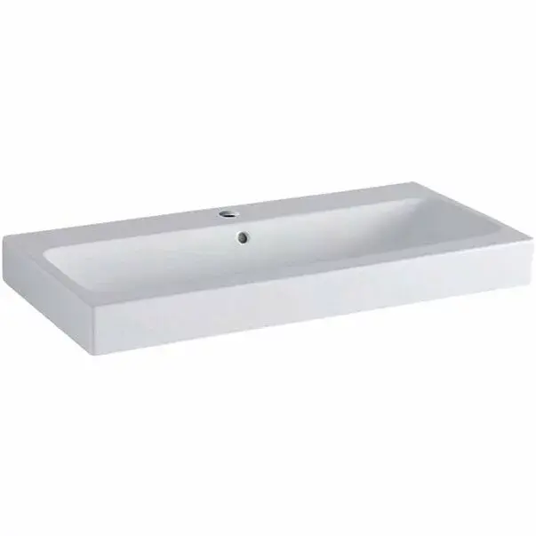 Lavoar pe mobilier Geberit Icon 90 cm cu orificiu baterie [1]