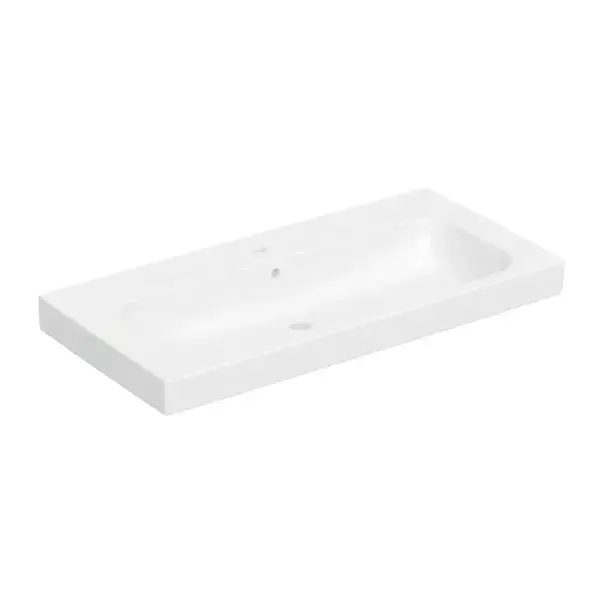Lavoar pe mobilier Geberit Modo alb lucios 100 cm [2]