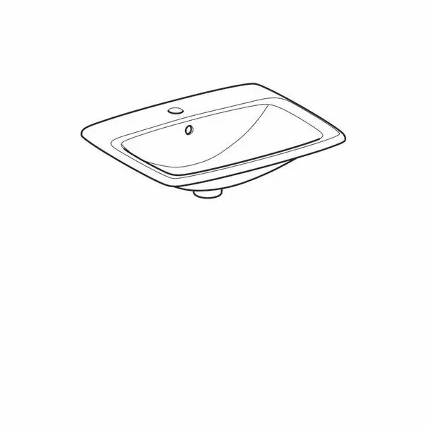 Lavoar pe mobilier Geberit Selnova Square 55 cm [2]